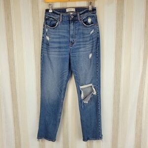 Abercrombie & Fitch The‎ Ankle Straight Ultra High Rise Curve Love Jeans Size 6